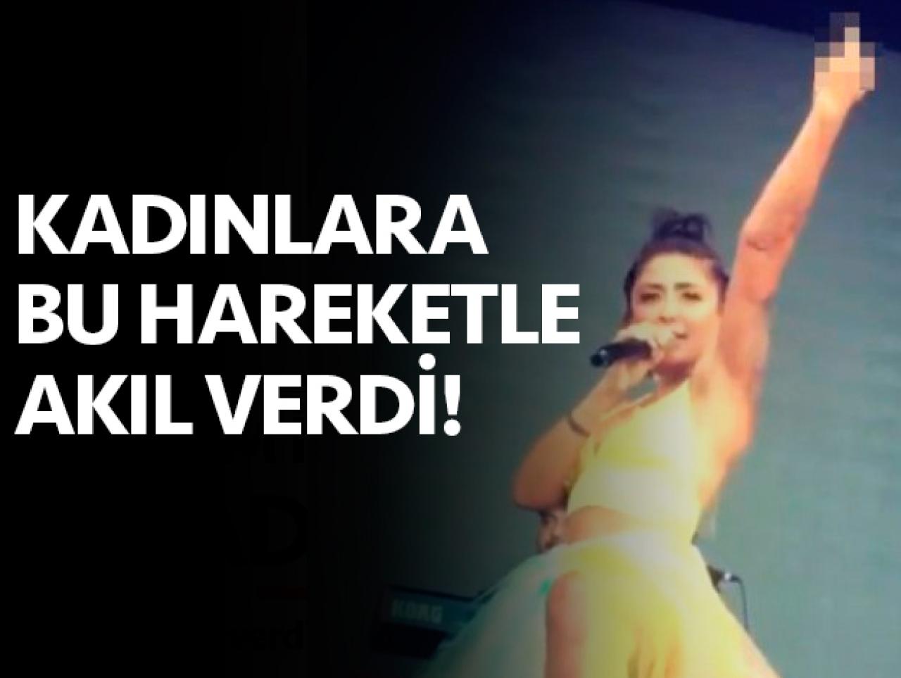 Melek Mosso orta parmağı ile kadınlara akıl verdi!