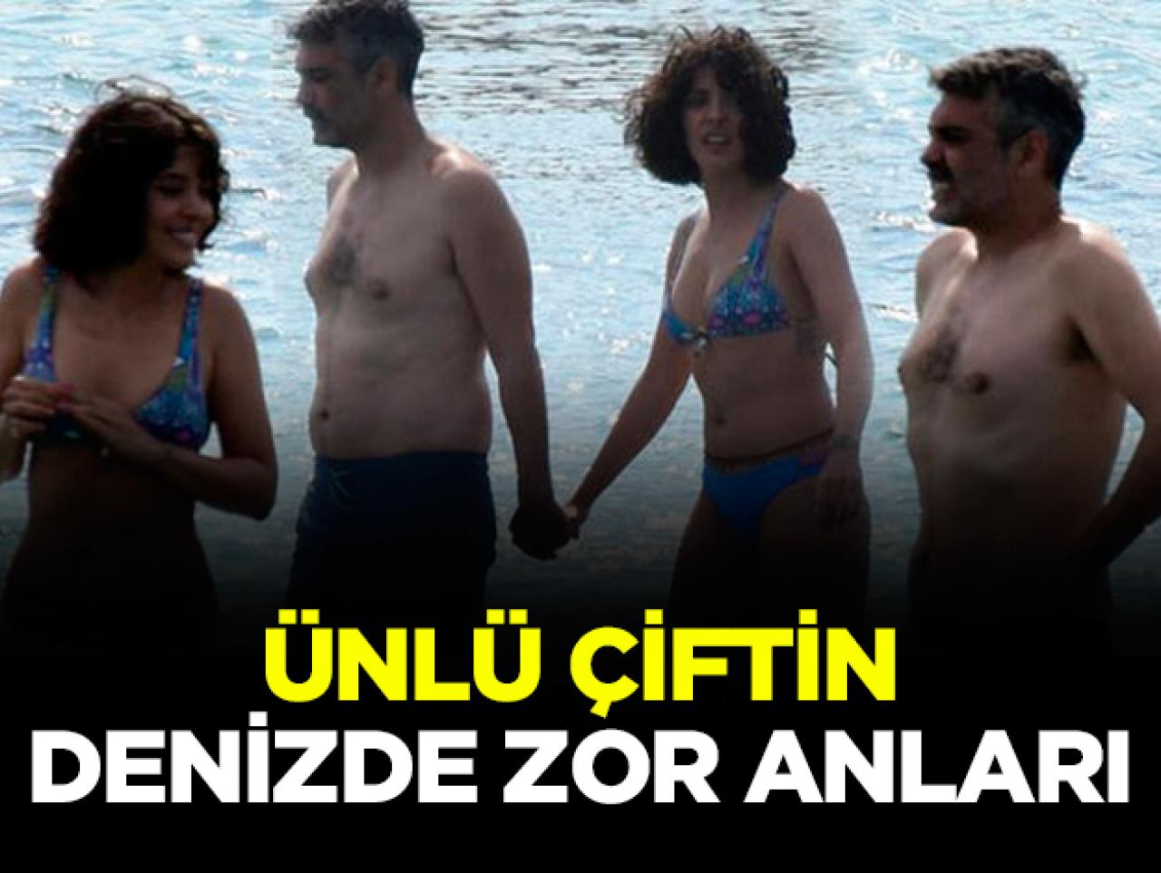 Selin Şekerci ve Caner Cindoruk Çeşme'de tatilde