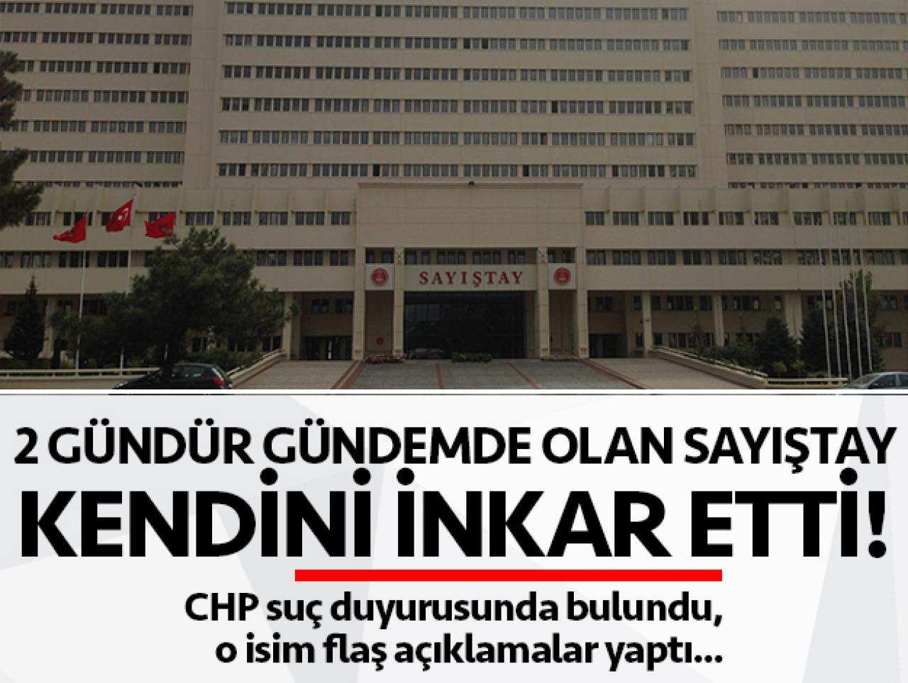 Sayıştay kendini inkar etti!