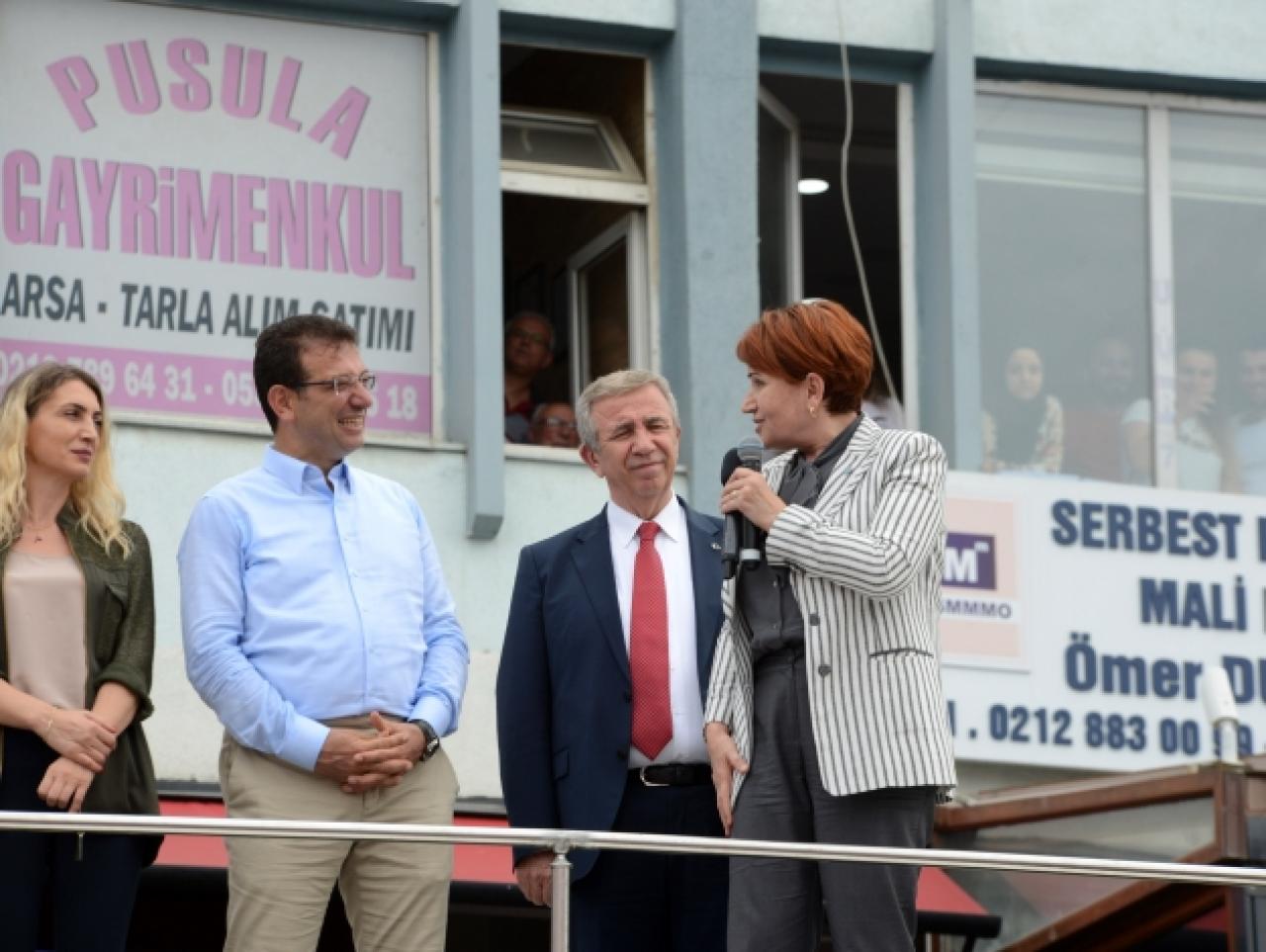 Akşener’le birlikte miting yaptılar