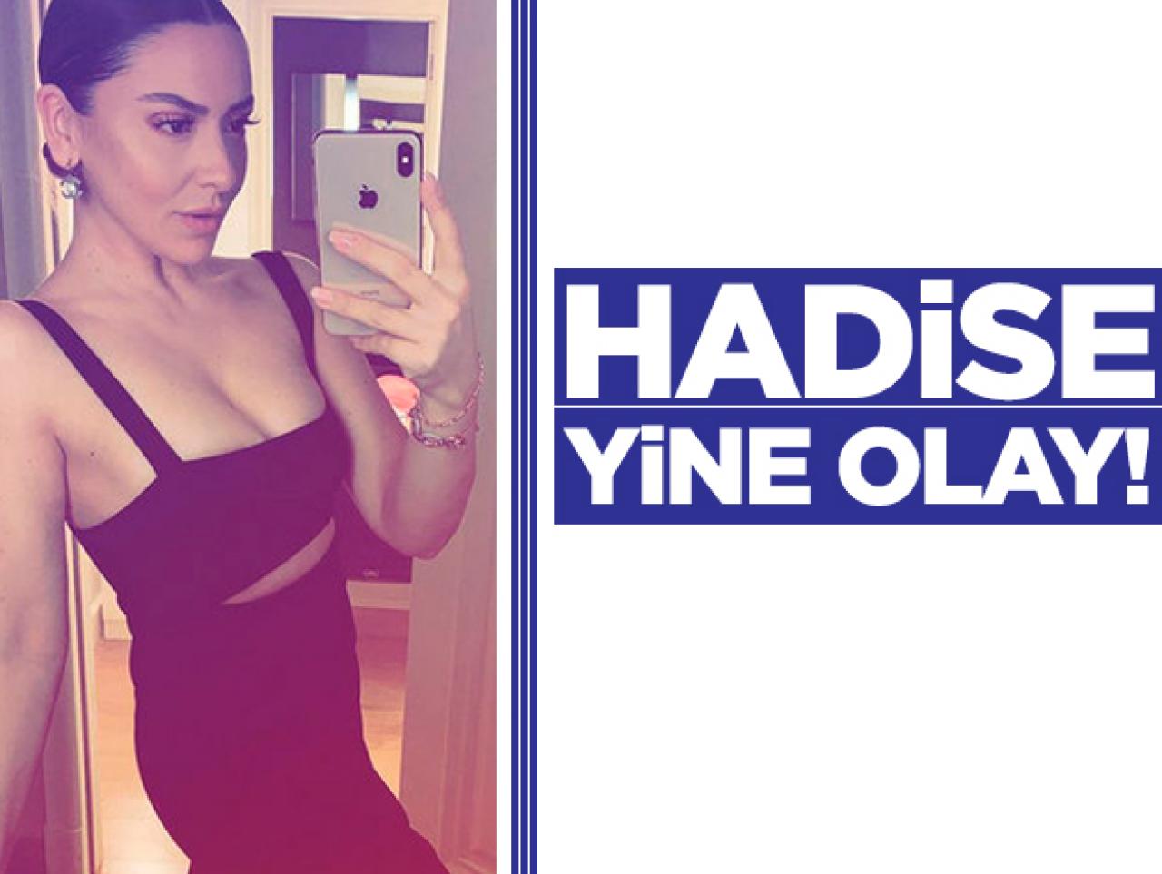 Hadise göğüsleriyle sosyal medyada olay oldu