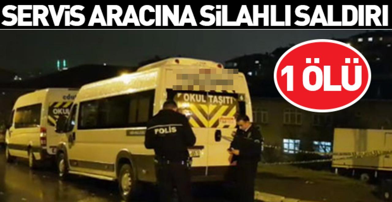 Üsküdar'da okul servisine silahlı saldırı