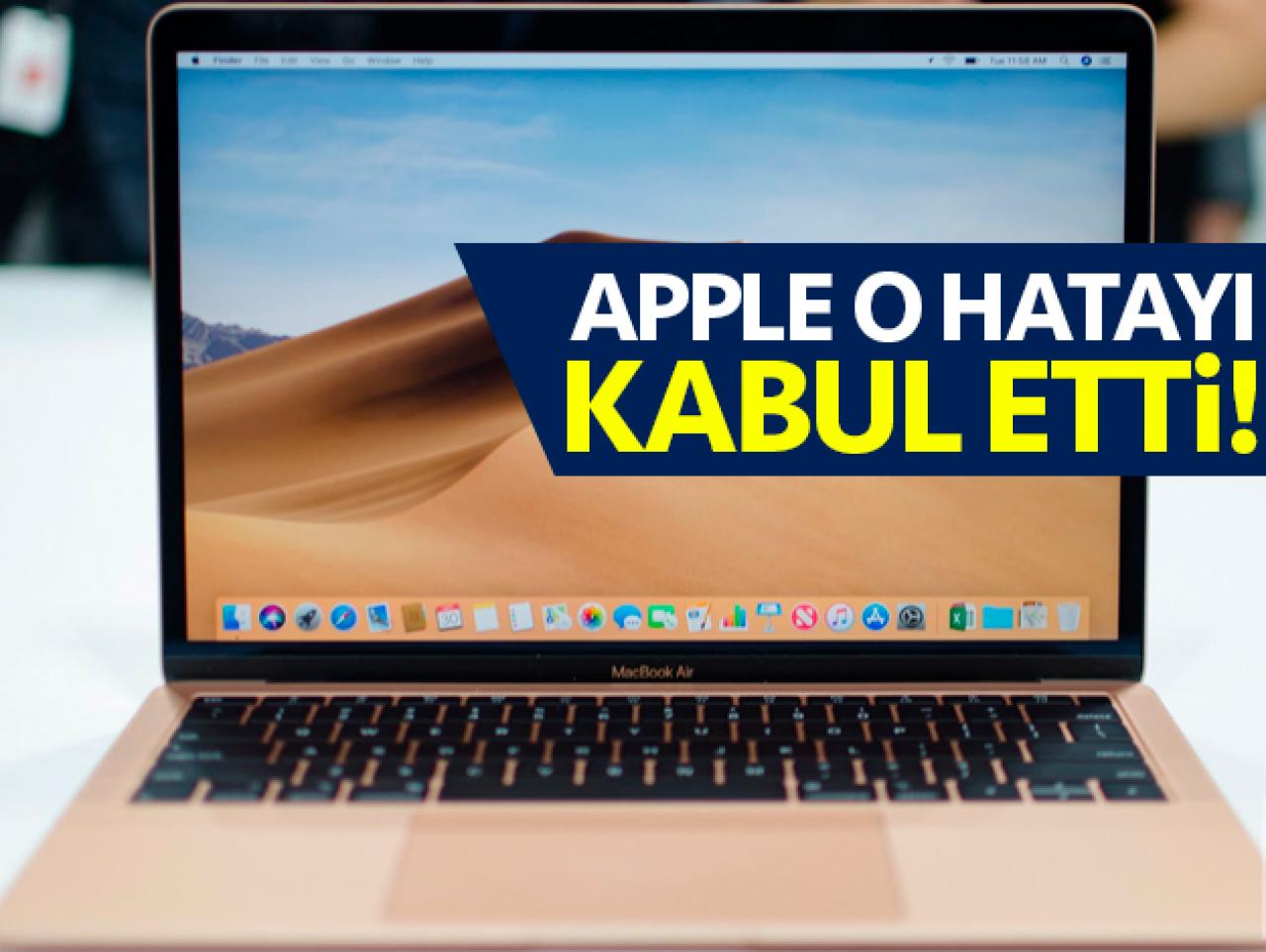 2018 model Macbook Air anakart arızasında ücretsiz değişim