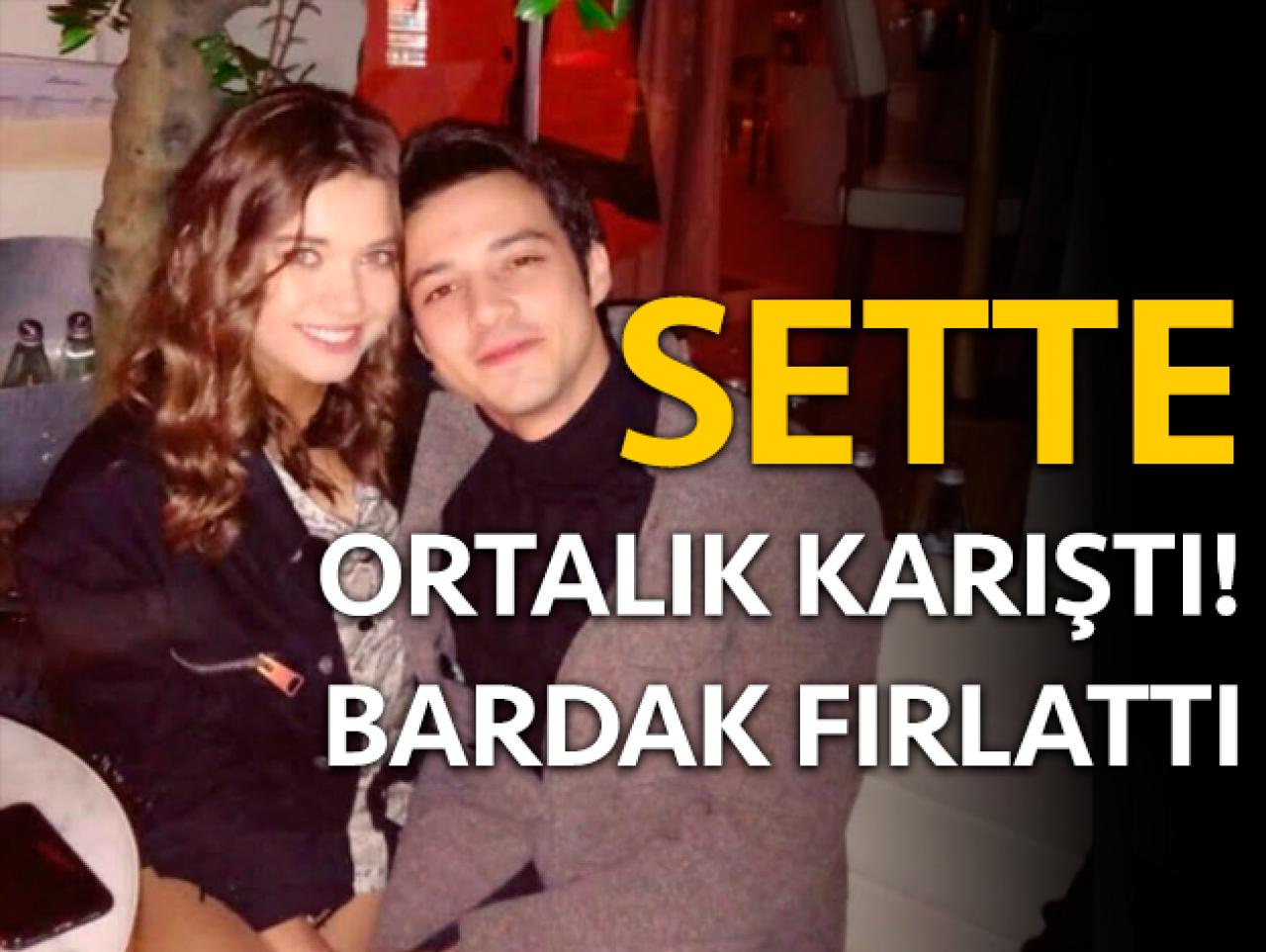 Afra Saraçoğlu'ya kızan Mert Yazıcıoğlu sette bardak fırlattı