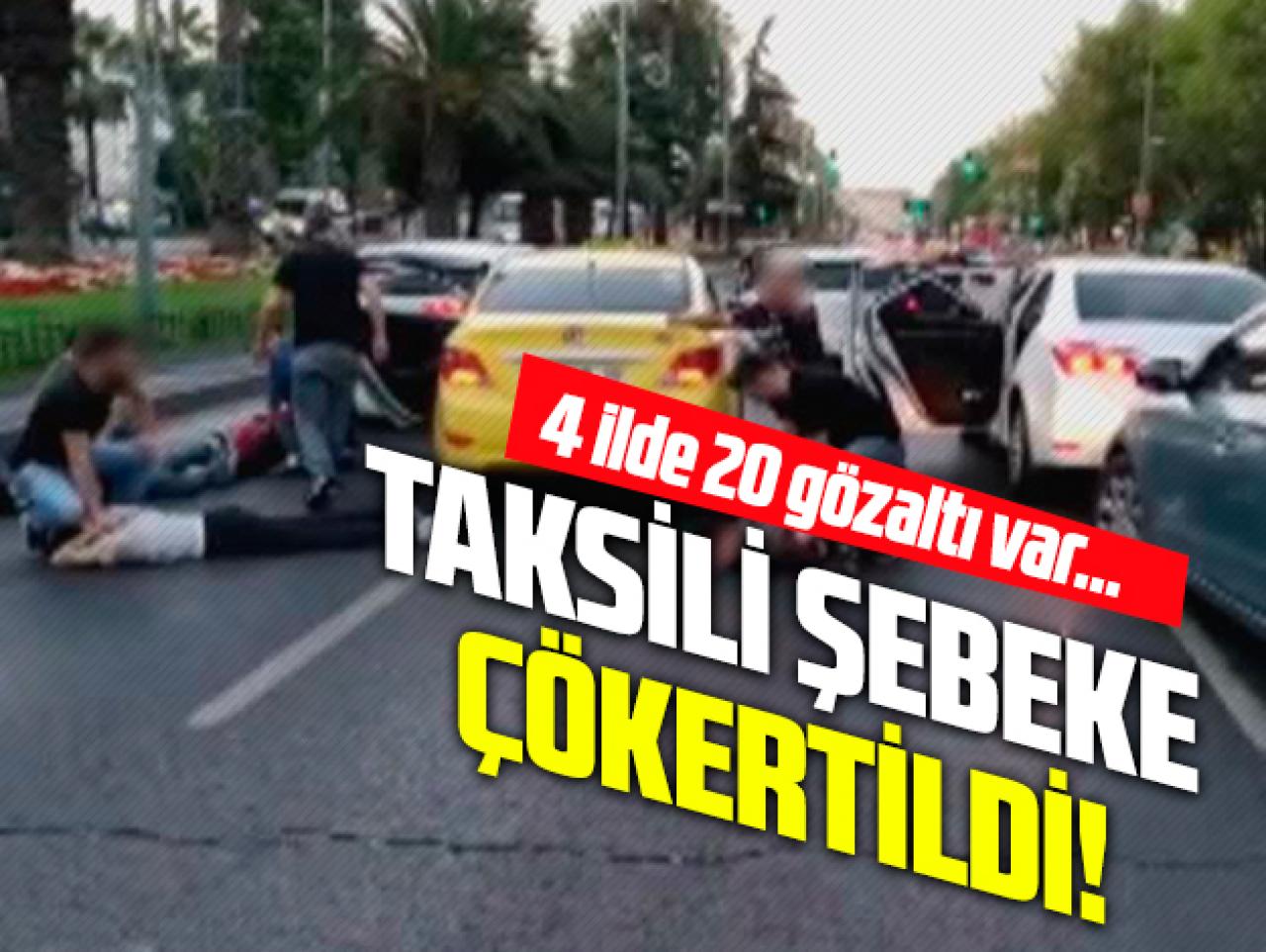 Taksili hırsızlık şebekesi çökertildi