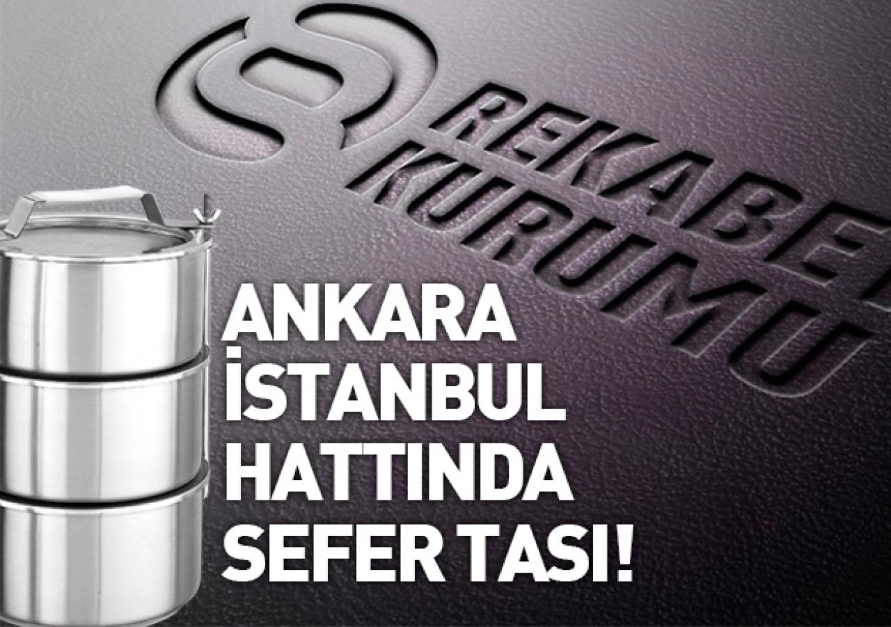 Ankara - İstanbul arasında hattında sefer tası