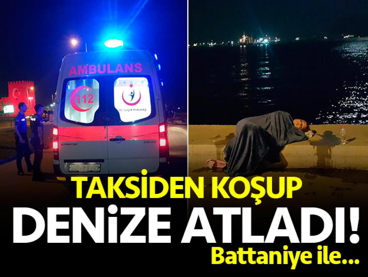 Zeytinburnu'nda intihar girişimi! Taksiden koştu ve atladı