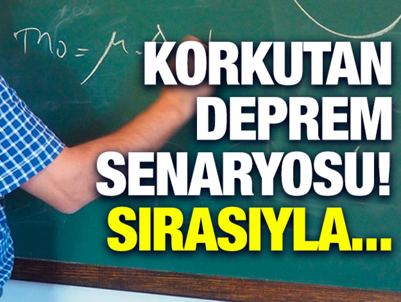 Korkutan deprem senaryosu! 7.2, 74. ve 7.5'lik depremler bekleniyor!