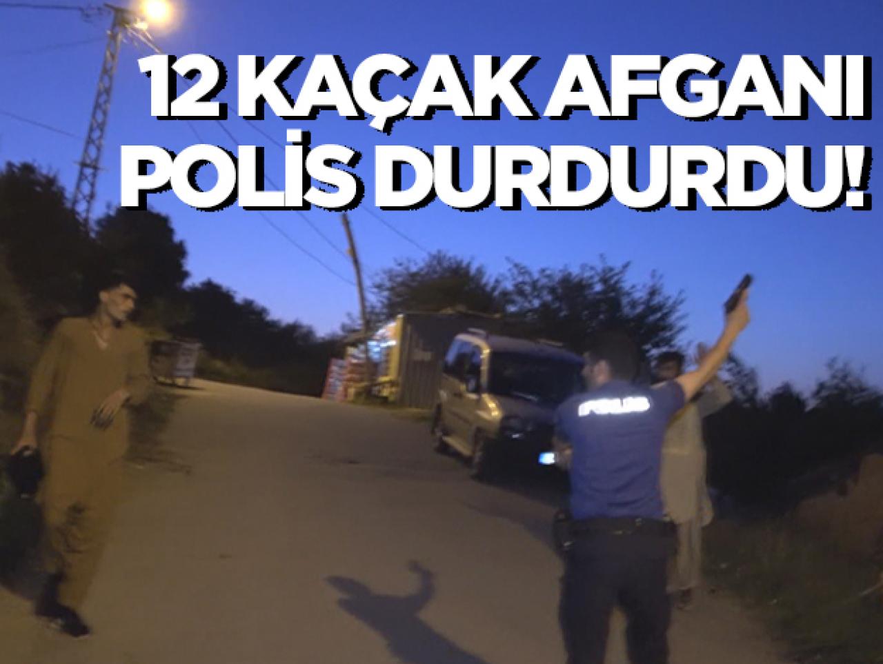 Kaçak göçmenleri polis durdurdu