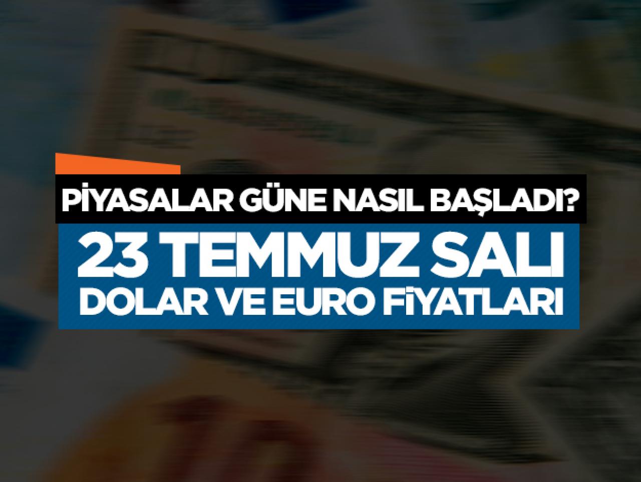 Dolar ve euro kaç lira? 23 Temmuz Salı alış ve satış fiyatları