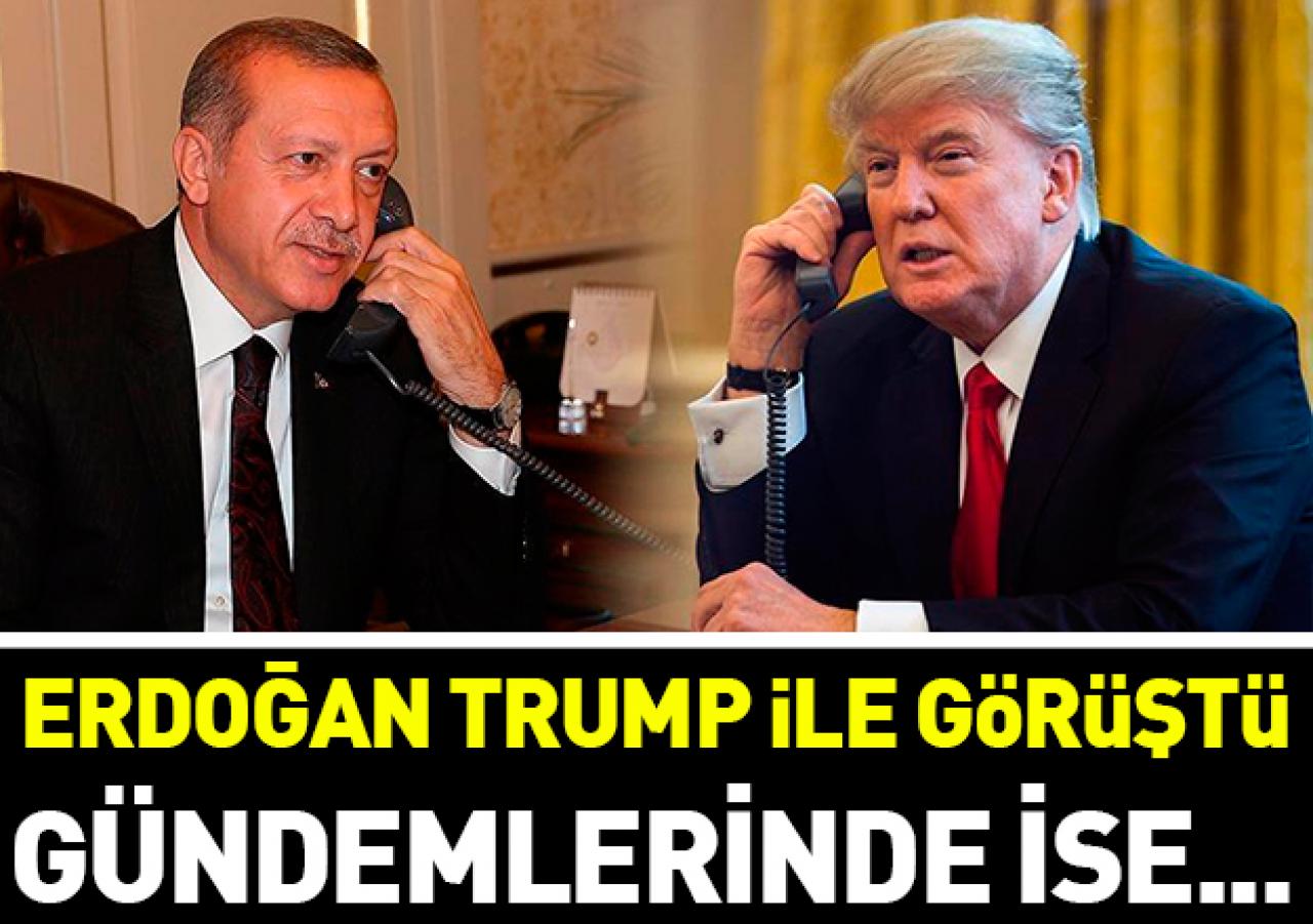 Erdoğan Trump ile görüştü