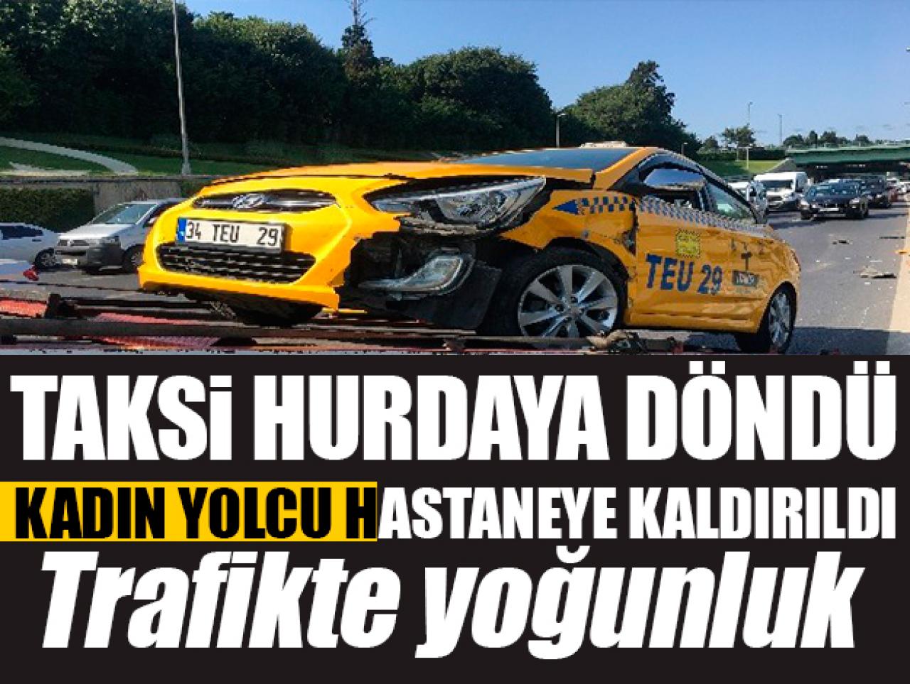 Taksi hurdaya döndü