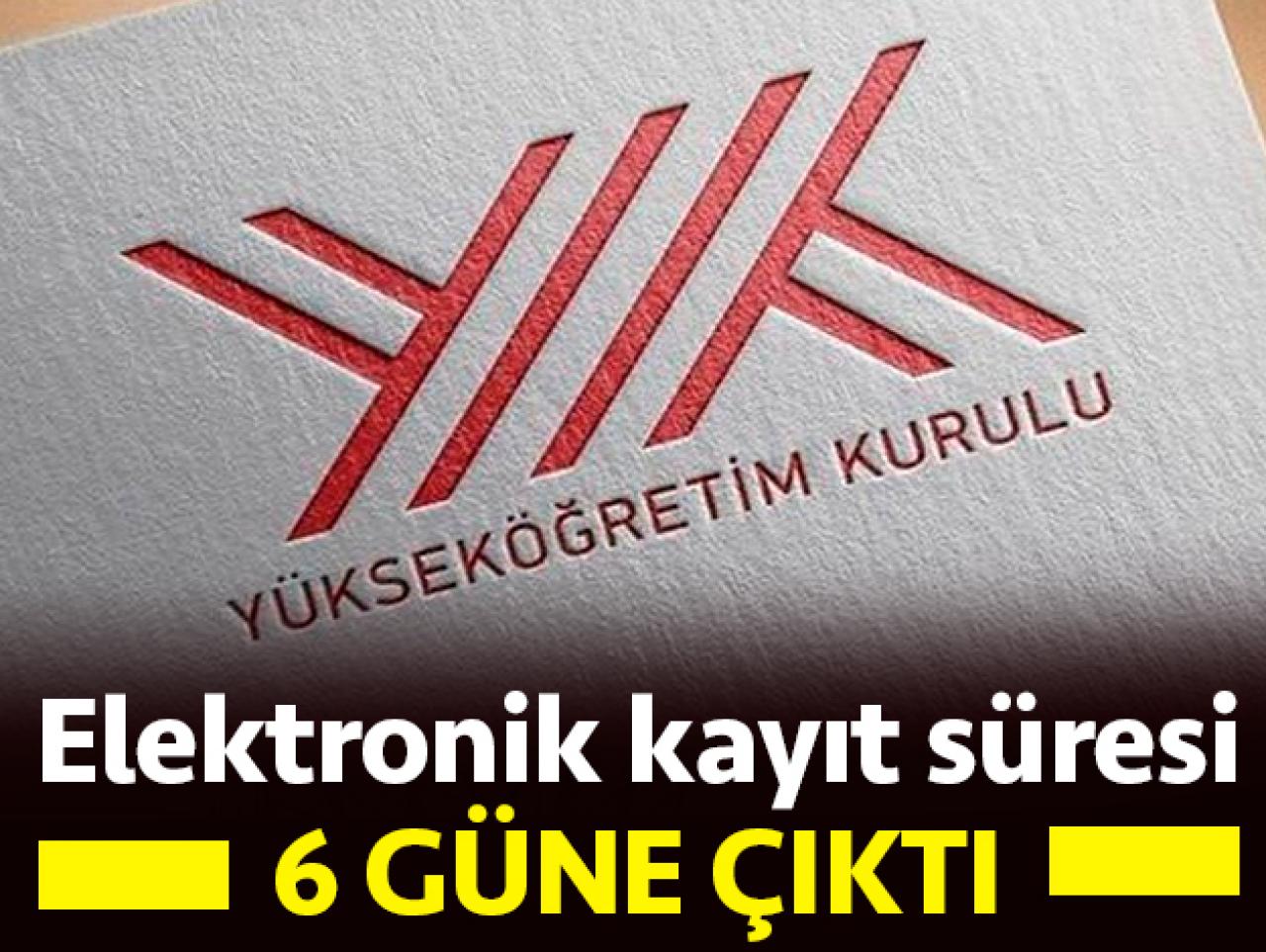 YKS'de elektronik kayıt süresi 6 güne çıktı