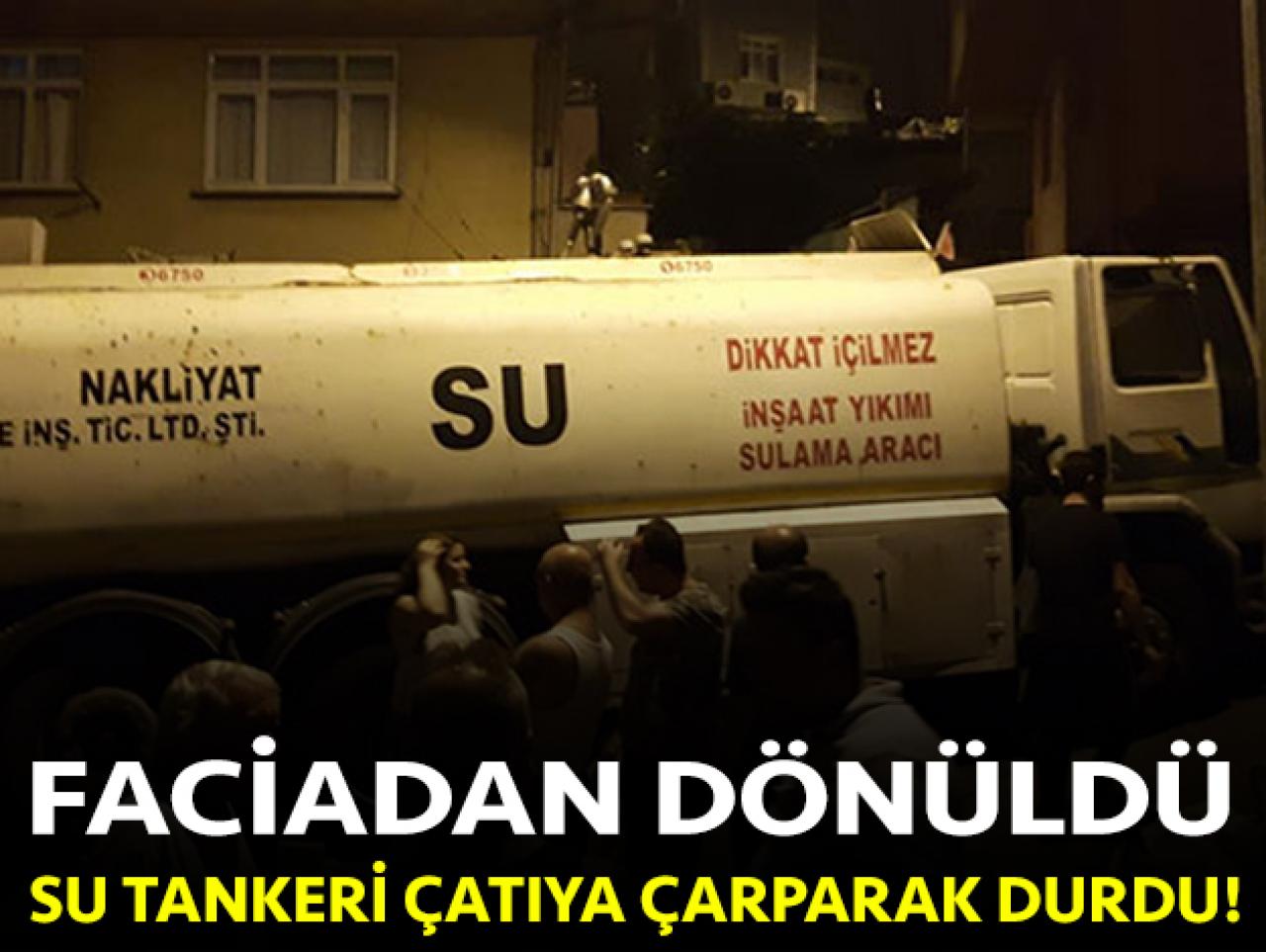 Kağıthane'de faciadan dönüldü