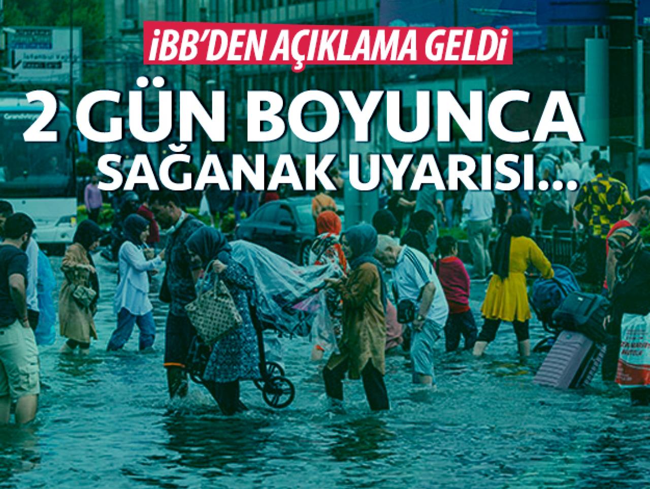 İBB'den su baskını uyarısı