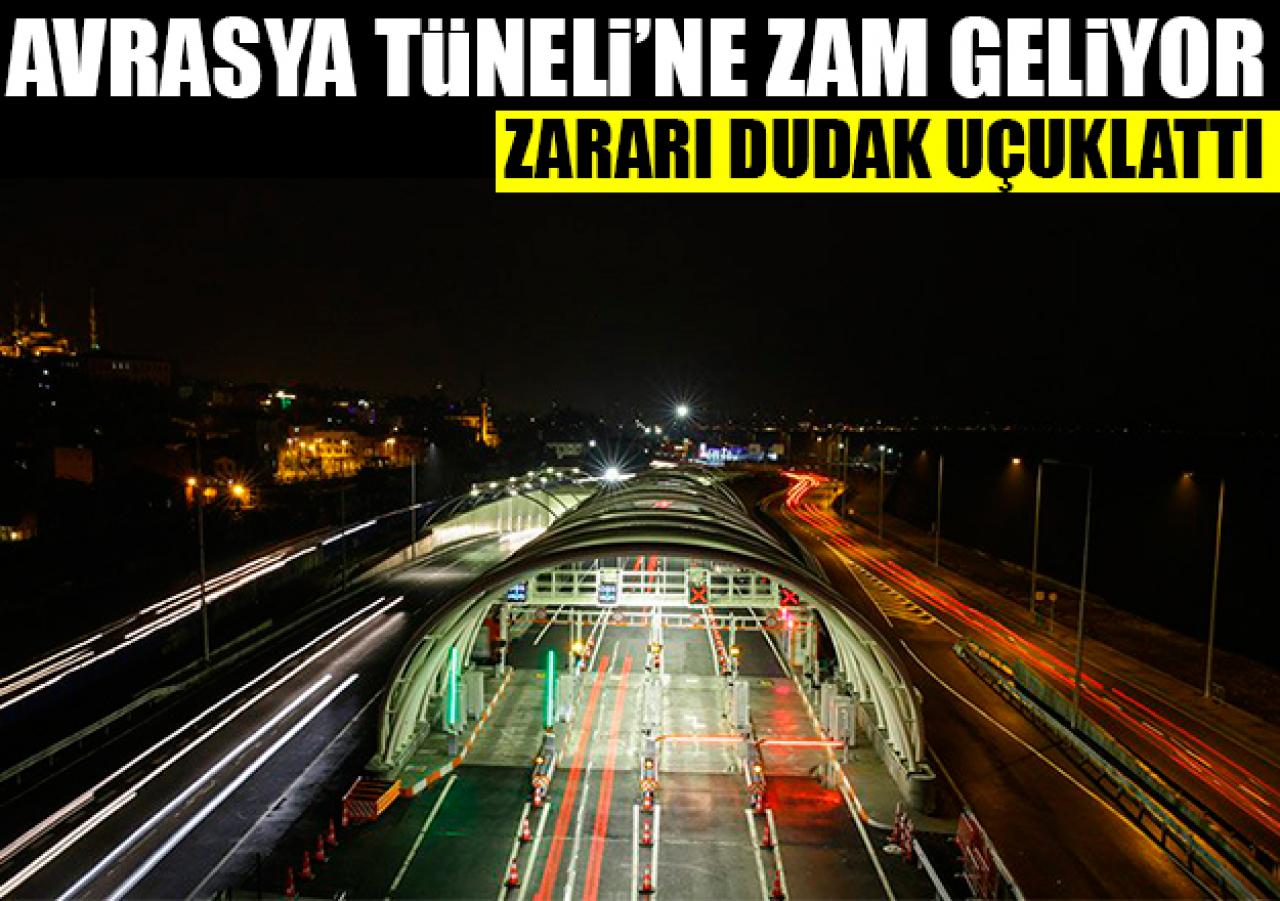 Avrasya Tüneli'nde 123 milyon liralık zarar