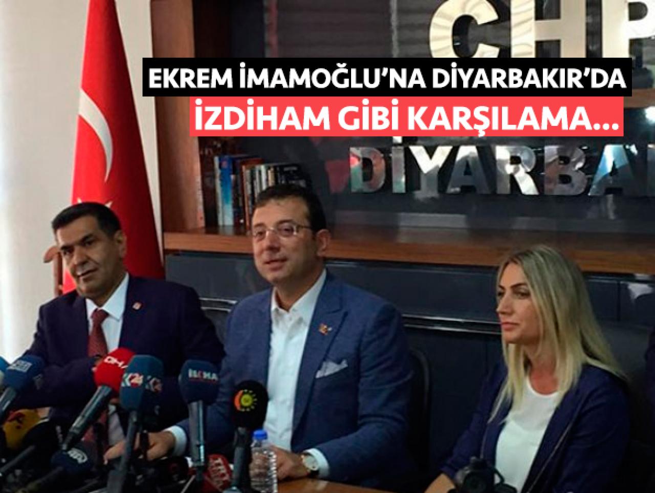 İmamoğlu'na Diyarbakır'da yoğun ilgi