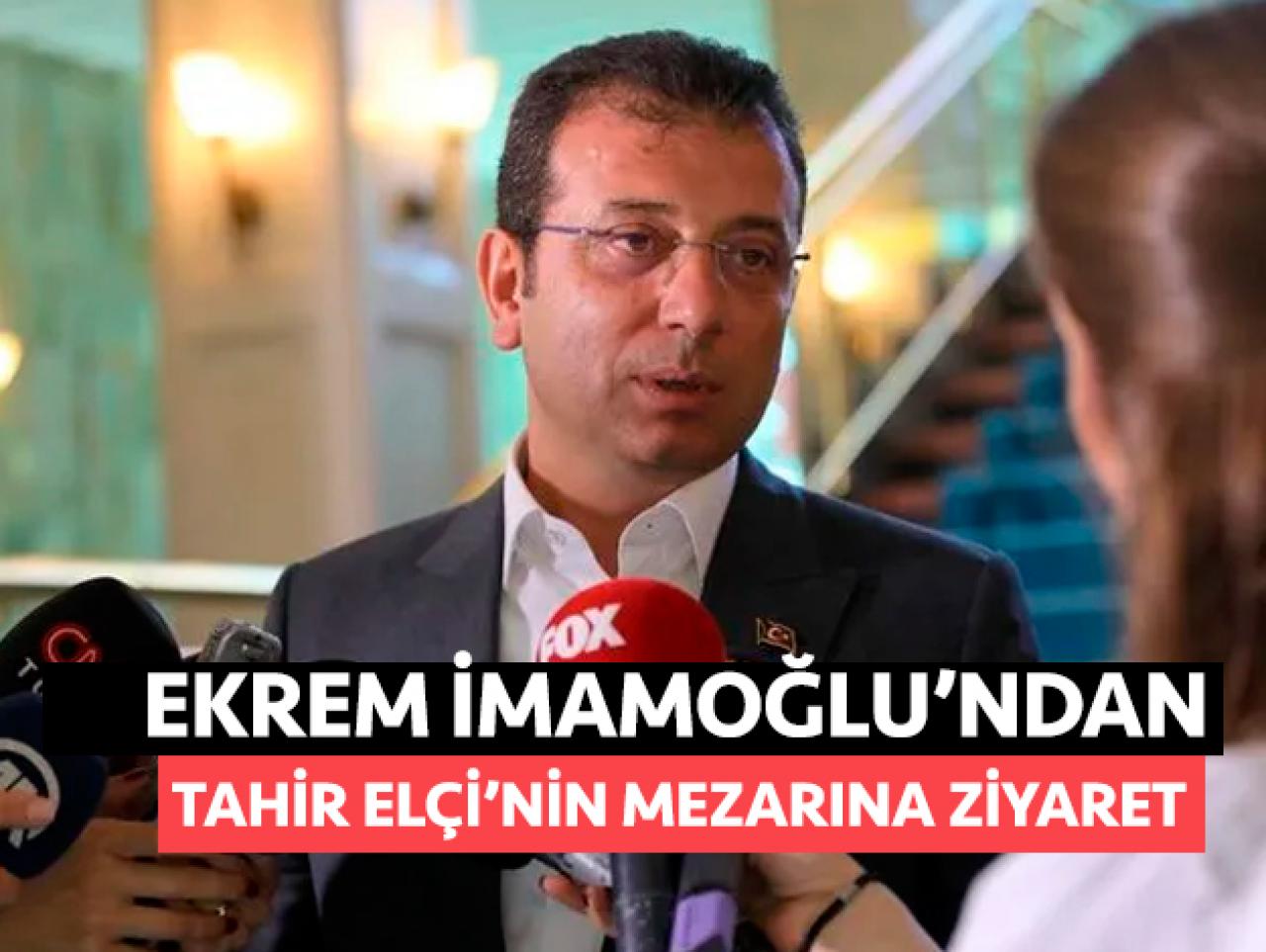 Ekrem İmamoğlu'ndan Tahir Elçi'nin mezarına ziyaret