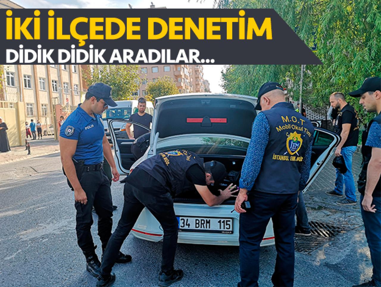 Okul önlerinde denetim devam ediyor