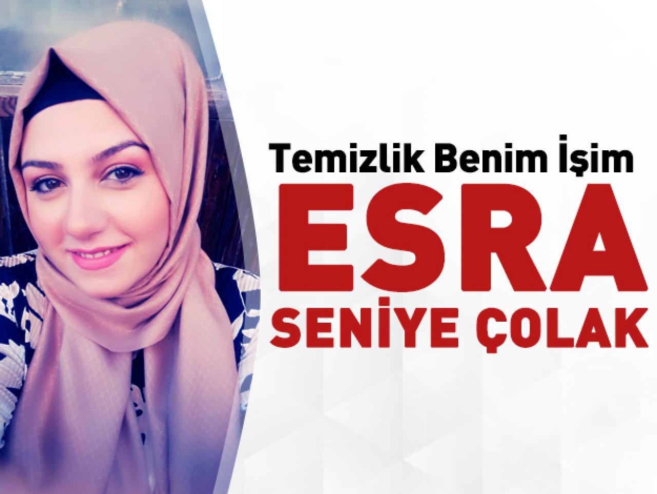 Temizlik Benim İşim Esra Seniye Çolak sosyal medyada dikkat çekiyor