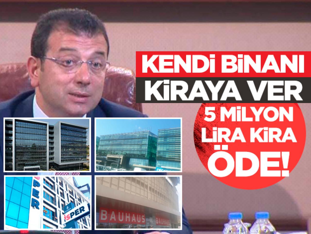 Kendi binanı kiraya ver 5 milyon lira kira öde