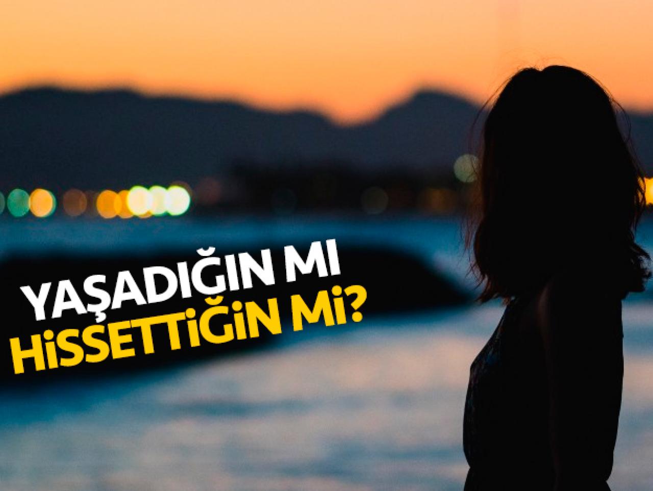 Yaşadığın mı hissettiğin mi?