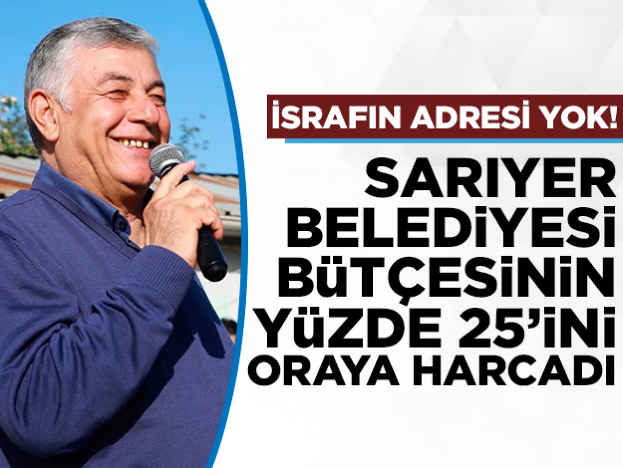 İsrafın adresi yok! Sarıyer Belediyesi'nden rekor...