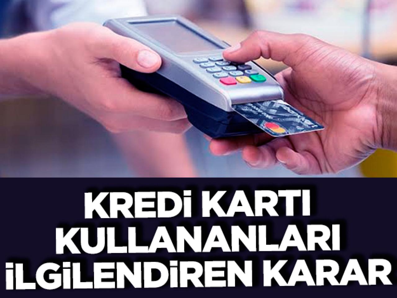 Kredi kartı faizleri indirildi