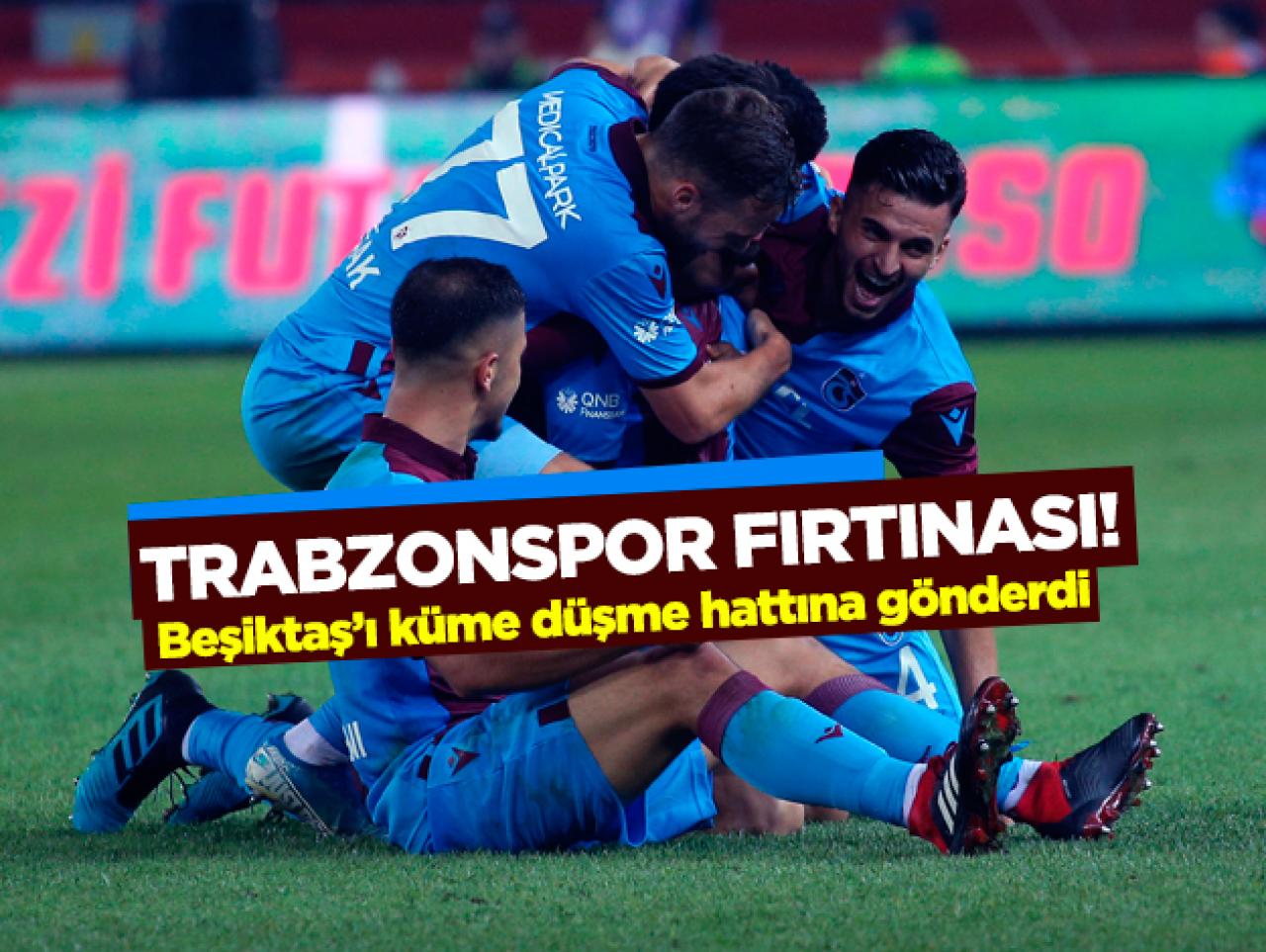 Spor Toto Süper Lig puan durumu | Trabzonspor Beşiktaş'ı küme düşme hattına itti