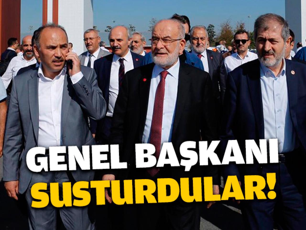 Genel başkanı susturdular!