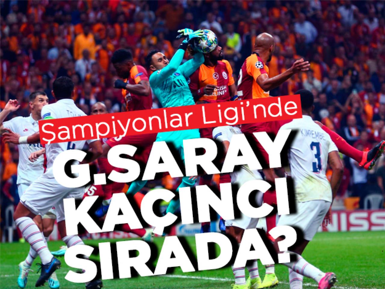 Galatasaray Şampiyonlar Ligi'nde kaçıncı sırada | A Grubu Puan Durumu