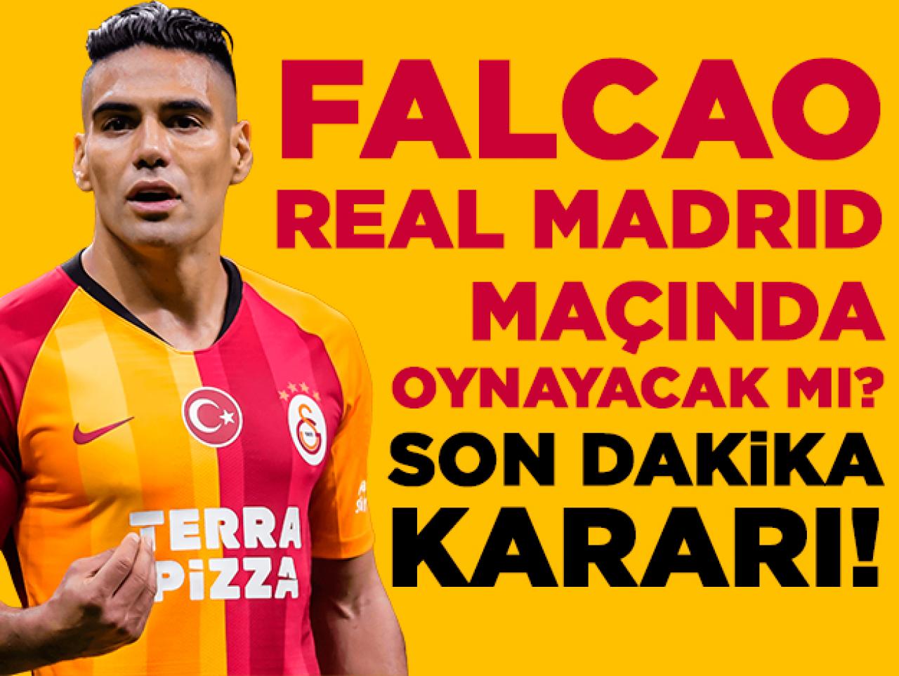 Radamel Falcao Real Madrid maçında oynayacak mı? Son dakika kararı...