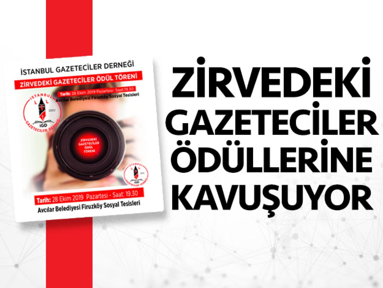 Zirvedeki gazeteciler ödüllerine kavuşuyor