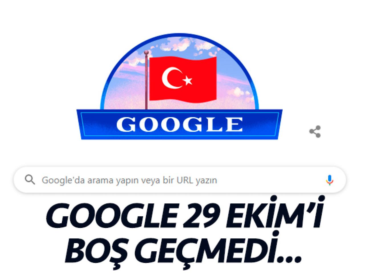 Google 29 Ekim'i unutmadı! Cumhuriyet Bayramı Doodle'ı yayında