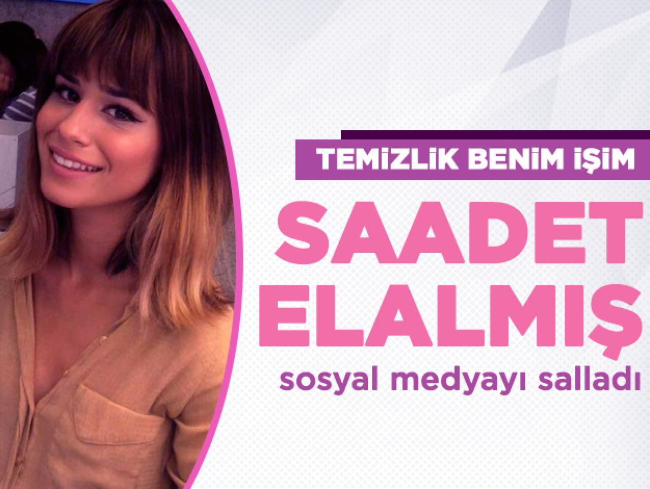 Temizlik Benim İşim Saadet Elalmış sosyal medyayı salladı