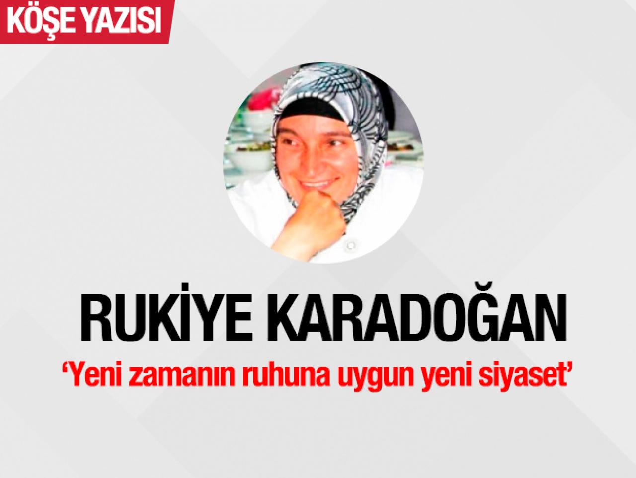 Yeni zamanın ruhuna uygun yeni siyaset