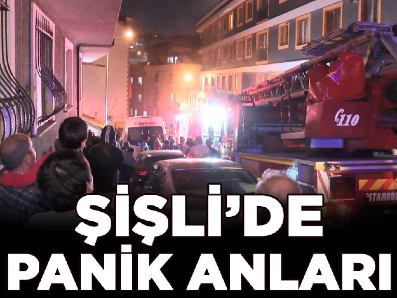 Şişli'de panik anları!