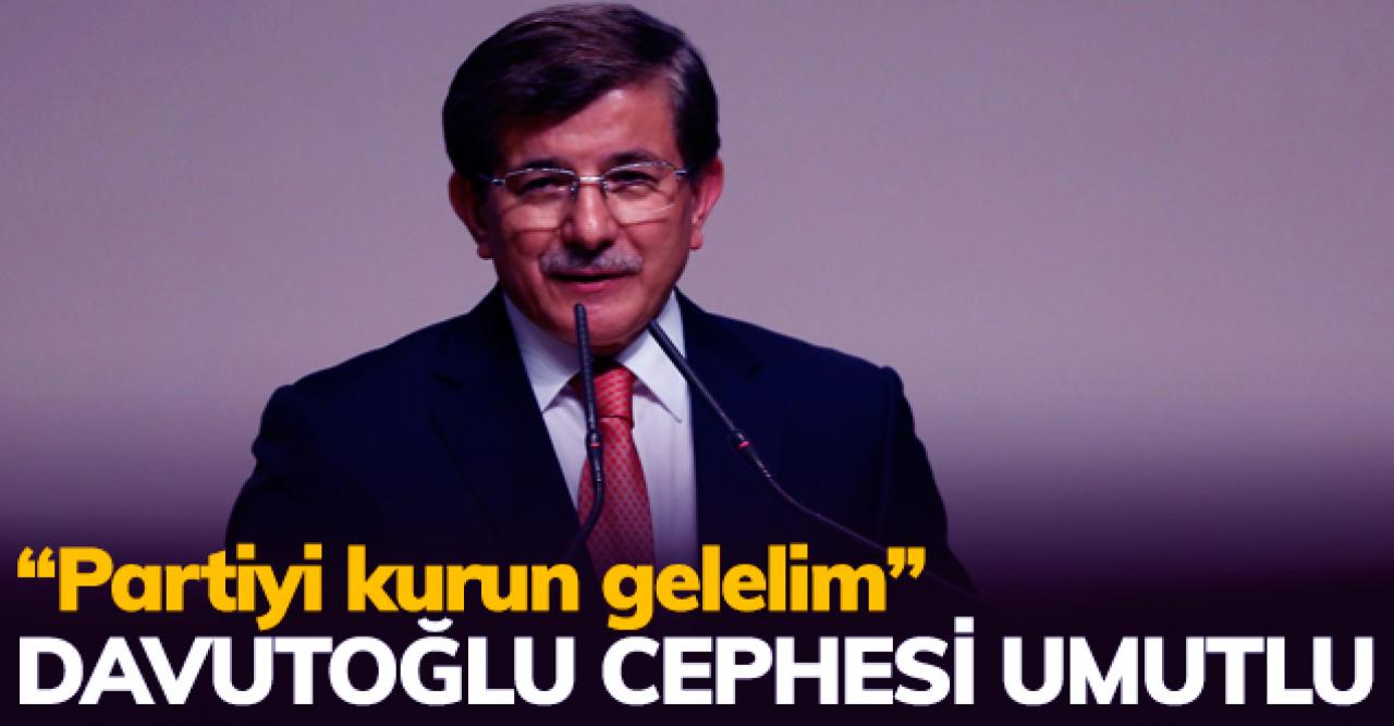 Davutoğlu cephesi umutlu