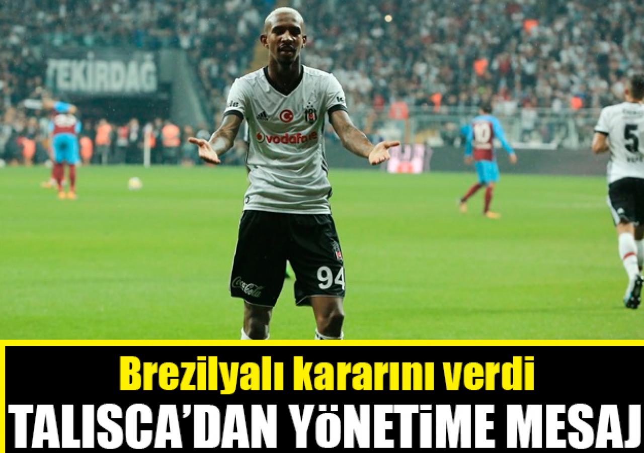 Talisca'nın niyeti kalmak