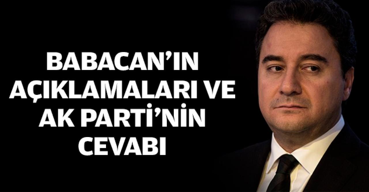 Babacan’ın açıklamaları ve AK Parti’nin buna cevabı! (2)