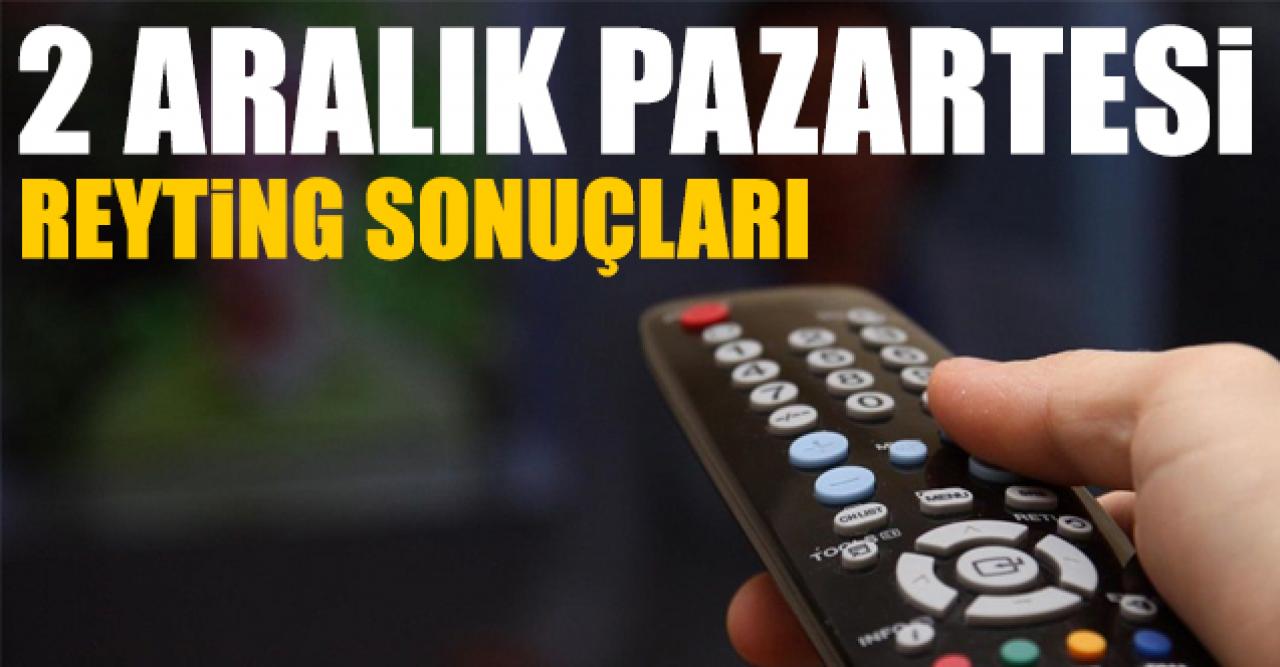 2 Aralık Pazartesi Reyting Sonuçları | Yasak Elma, Çukur ve Zalim İstanbul