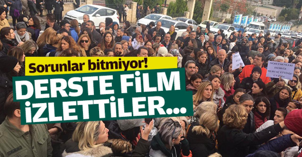 Derste film izlettiler!