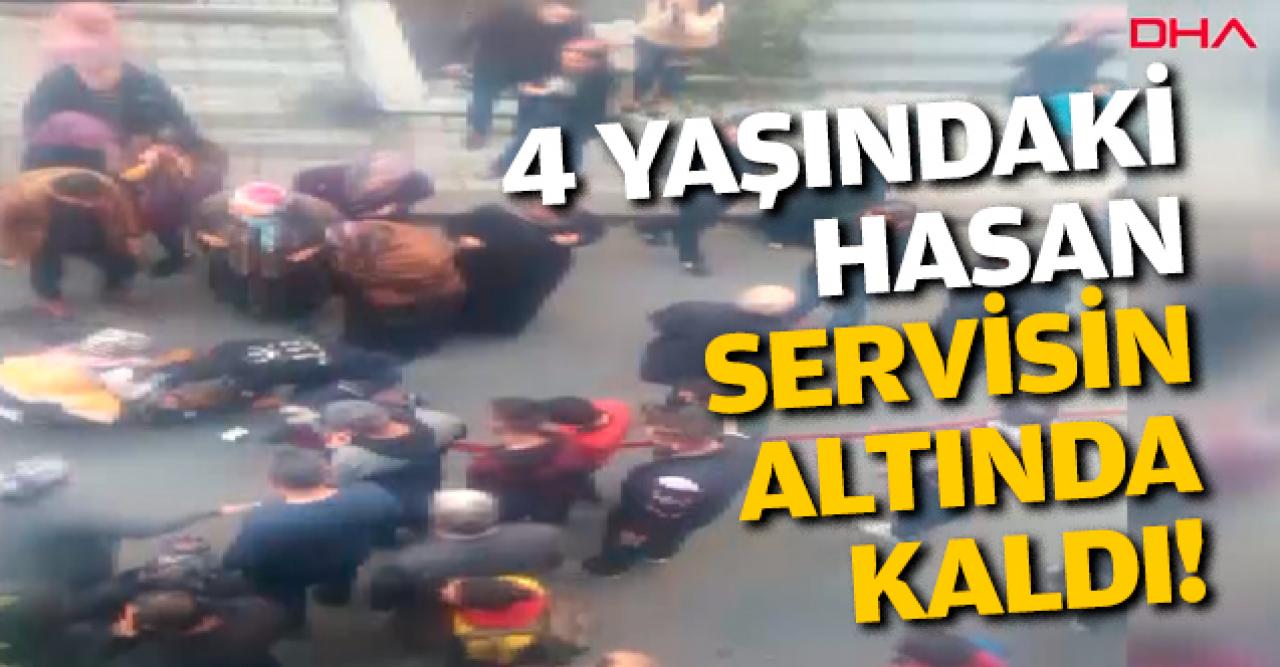 4 yaşındaki Hasan'ın acı ölümü! Servisin altında kaldı