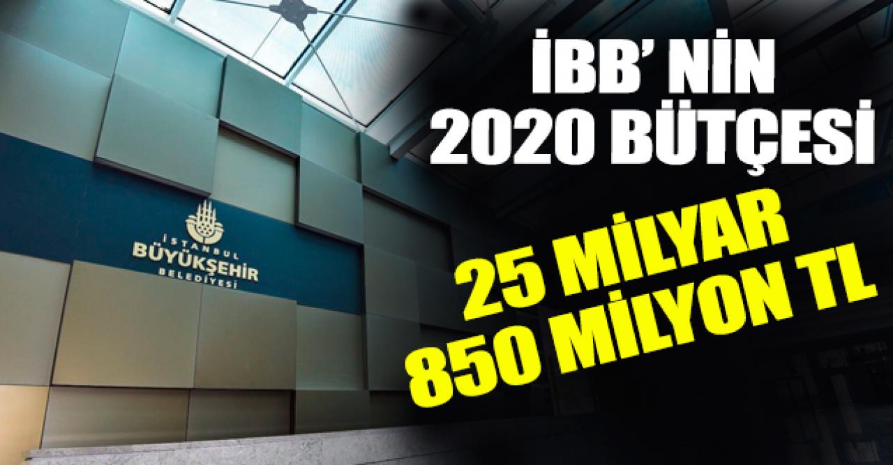 İBB'nin 2020 bütçesi açıklandı