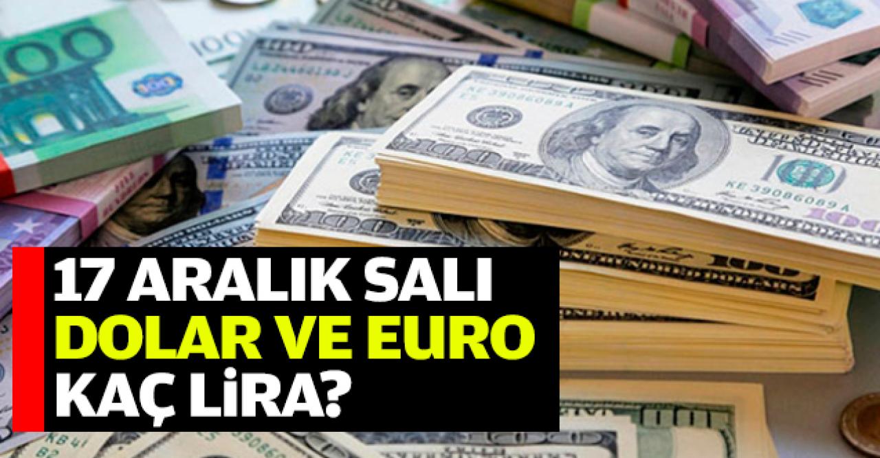 Dolar ve euro kaç lira? 17 Aralık Salı alış ve satış fiyatları