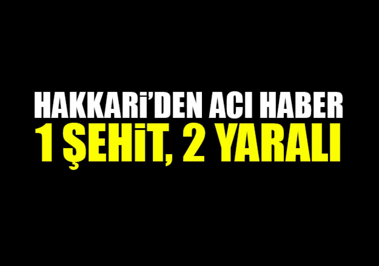 Yüksekova'da polis aracı, zırhlı araca çarptı; 1 şehit, 2 yaralı