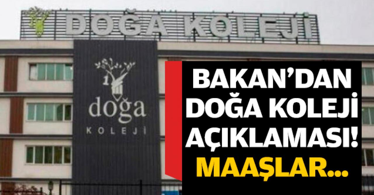 Bakan Selçuk'tan Doğa Koleji açıklaması