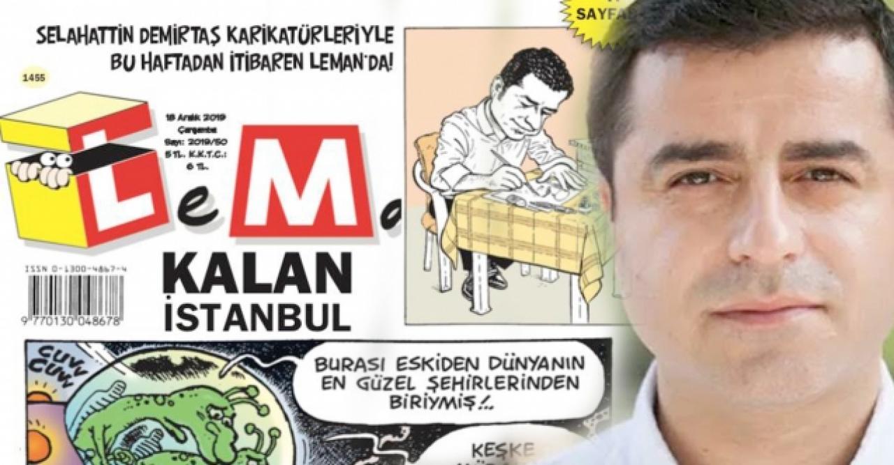 Selahattin Demirtaş Leman'a karikatür çizecek