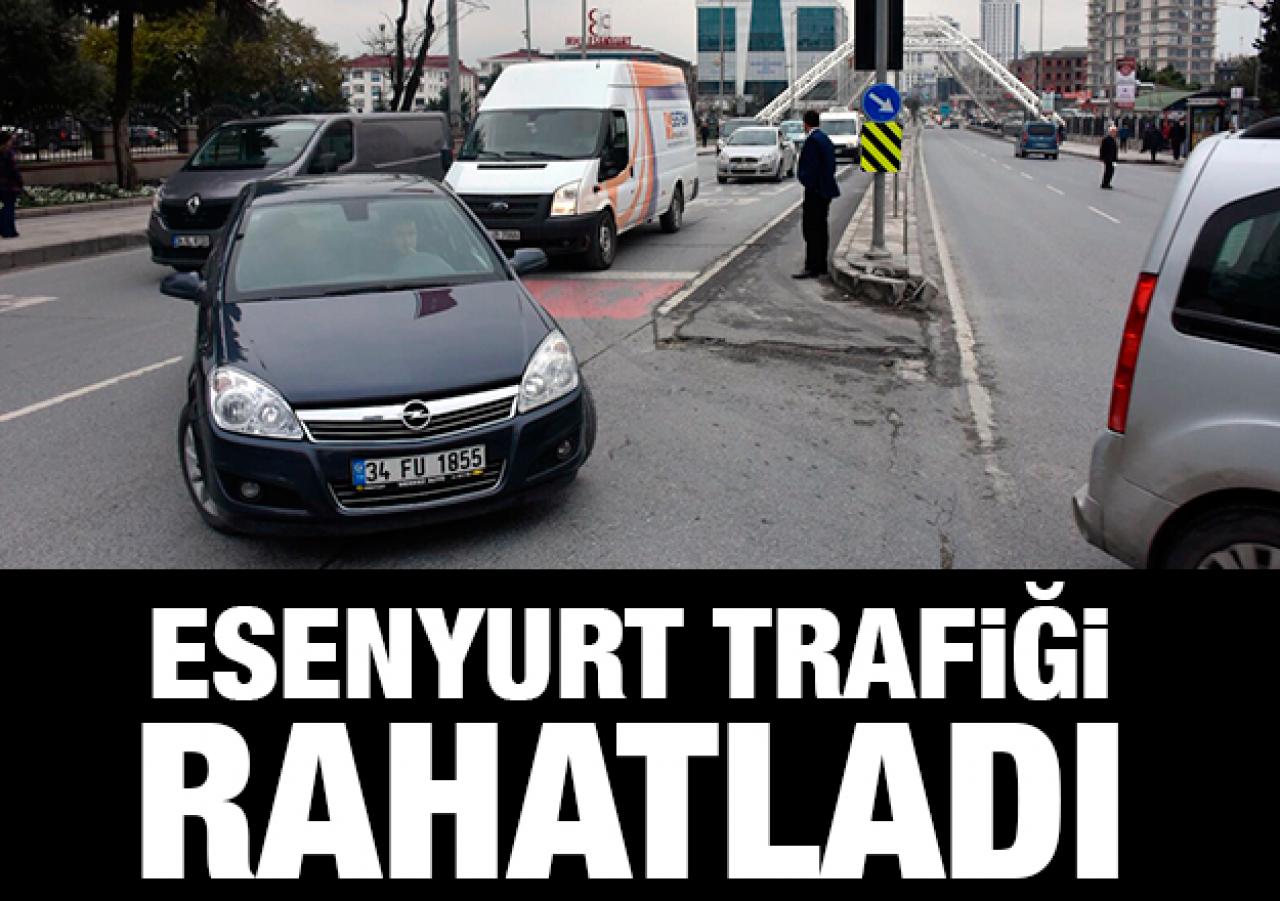 Esenyurt trafiği biraz rahatladı