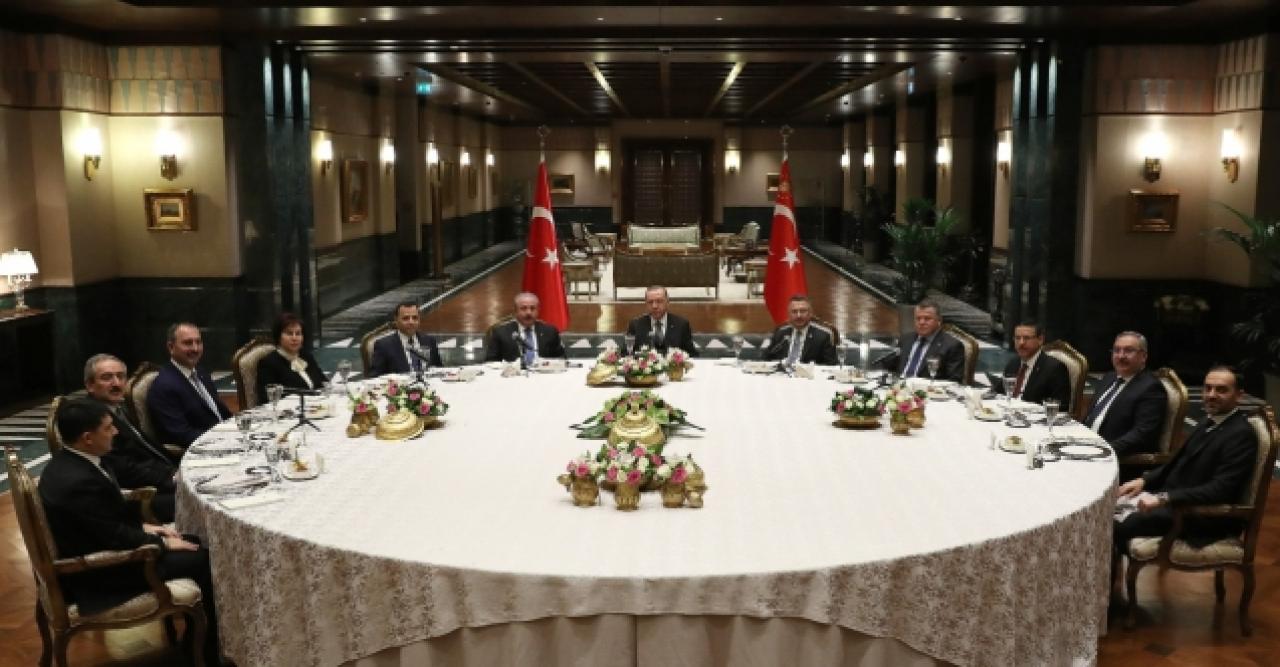 Erdoğan’dan yasama, yürütme ve yargı temsilcilerine yemek